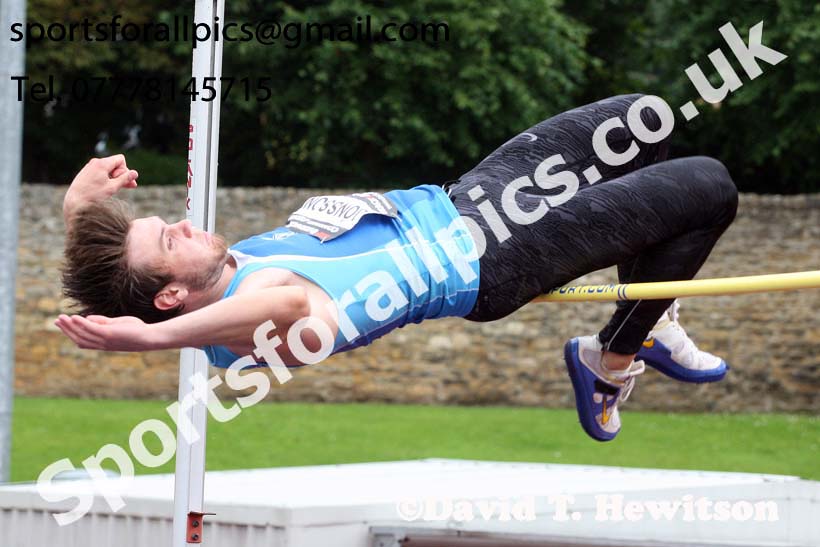 Mens decathlon high jump, EAP International Cominted Events, Hexham. Photo: David T. Hewitson/Sports for All Pics